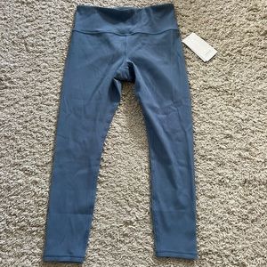 Blue High-Waisted Leggings